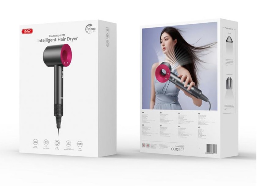 SECADOR DE PELO XO-CF28 ENCHUFE (EU) INTELIGENTE DE ALTA VELOCIDAD XO-CF28